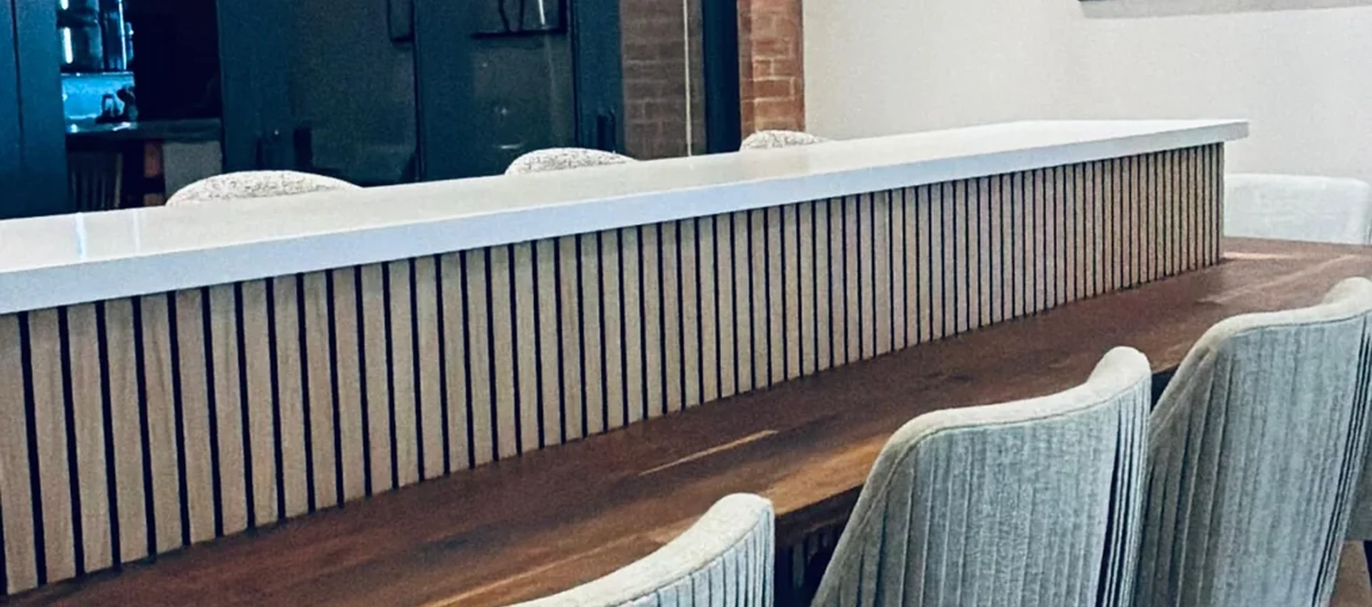 Refined dining and lounge interior