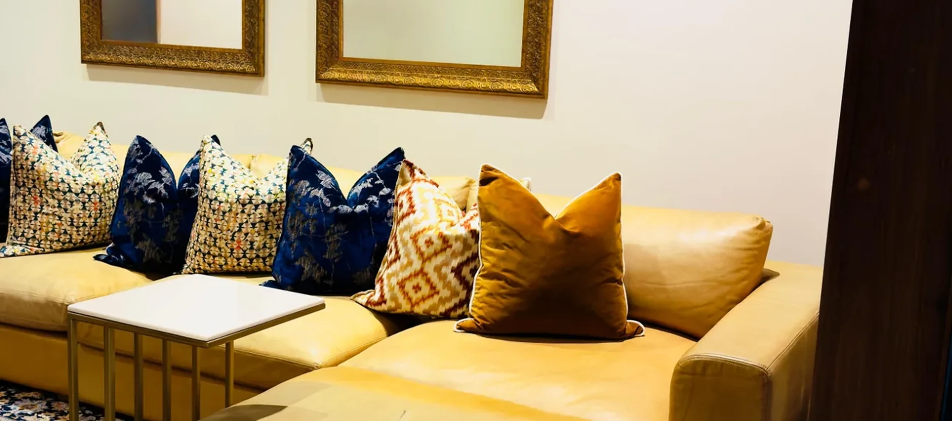 Layered residential lounge with bespoke styling