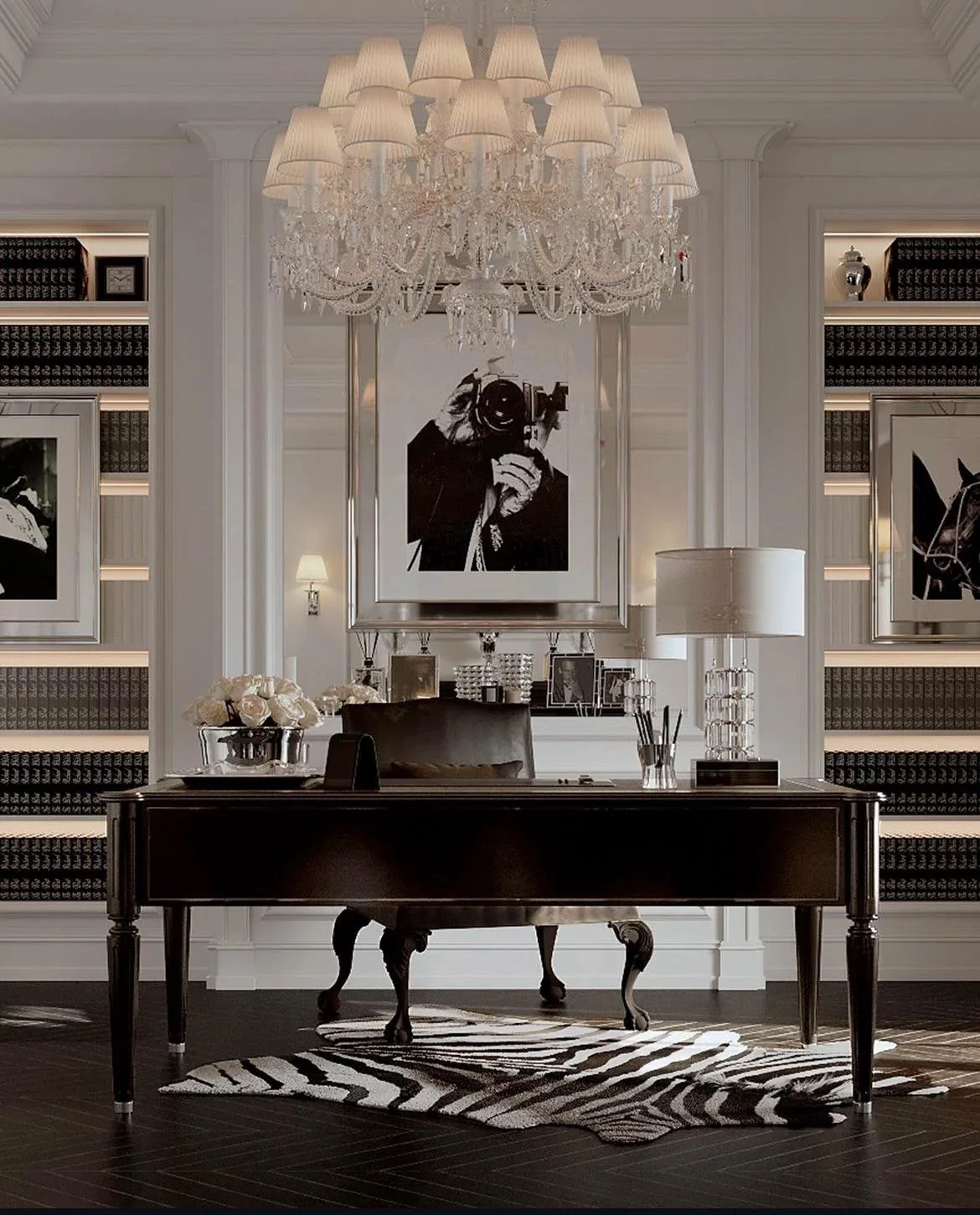 Refined executive office interior
